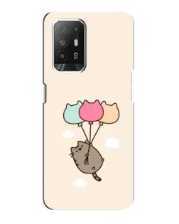 Чехол для OPPO F19 Pro Plus 5G с картинкой «Пушин на шариках»