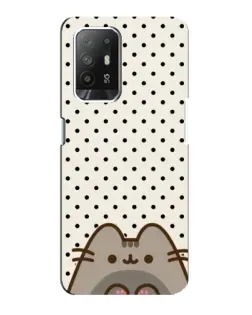 Чехол для OPPO F19 Pro Plus 5G с картинкой «Пушин в горошек»