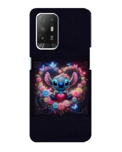 Чохол для OPPO F19 Pro Plus 5G з картинкою «Stitch у квітах» Чохол для OPPO F19 Pro Plus 5G з картинкою «Stitch у квітах»
