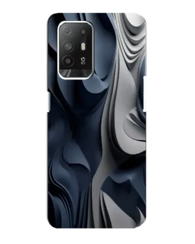 Чехол для OPPO F19 Pro Plus 5G с картинкой «Объемные синие складки» Чехол для OPPO F19 Pro Plus 5G с картинкой «Объемные синие складки»