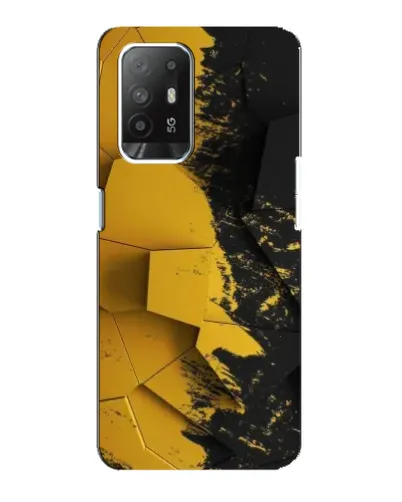 Чехол для OPPO F19 Pro Plus 5G с картинкой «Золотые осколки геометрии» Чехол для OPPO F19 Pro Plus 5G с картинкой «Золотые осколки геометрии»