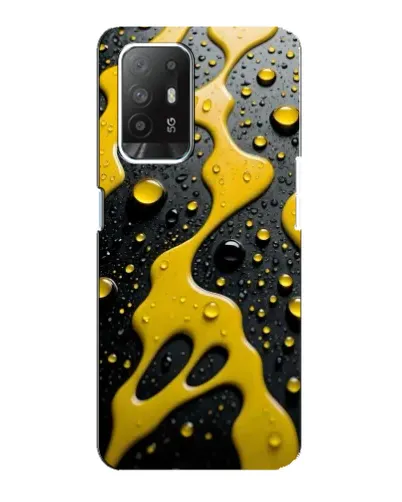 Чехол для OPPO F19 Pro Plus 5G с картинкой «Жидкое желтое золото» Чехол для OPPO F19 Pro Plus 5G с картинкой «Жидкое желтое золото»