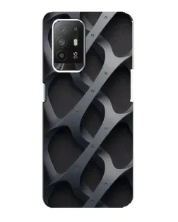 Чехол для OPPO F19 Pro Plus 5G с картинкой «Объемное серое плетение»