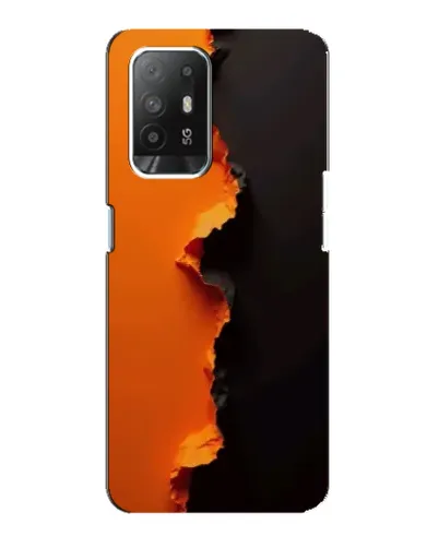 Чехол для OPPO F19 Pro Plus 5G с картинкой «Оранжевый разлом» Чехол для OPPO F19 Pro Plus 5G с картинкой «Оранжевый разлом»