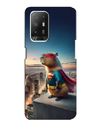 Чехол для OPPO F19 Pro Plus 5G с картинкой «Капи-мен супергерой»