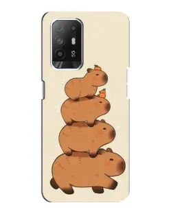 Чехол для OPPO F19 Pro Plus 5G с картинкой «Башня из капибар»