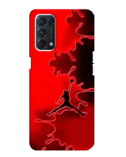 Чехол для OPPO F19 с картинкой «Jordan Red Smoke»