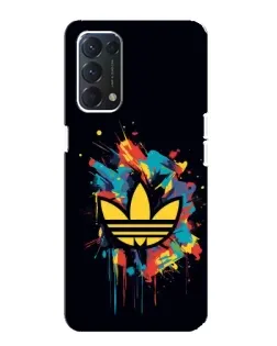 Чехол для OPPO F19 с картинкой «Adidas Splash»