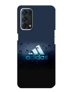 Чехол для OPPO F19 с картинкой «Adidas Water Drops»