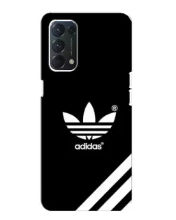 Чехол для OPPO F19 с картинкой «Adidas с диагональными полосами»