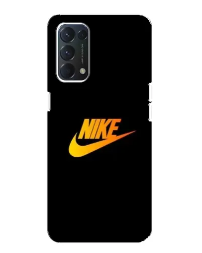 Чехол для OPPO F19 с картинкой «Золотой логотип Nike»