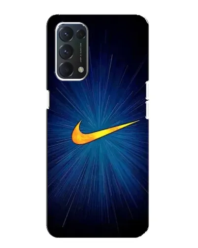 Чехол для OPPO F19 с картинкой «Синий пульс Nike» Чехол для OPPO F19 с картинкой «Синий пульс Nike»