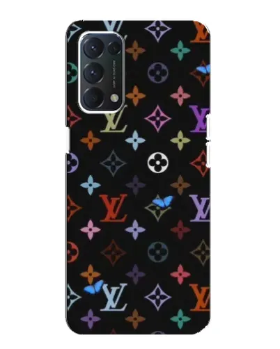 Чехол для OPPO F19 с картинкой «Цветная монограмма LV» Чехол для OPPO F19 с картинкой «Цветная монограмма LV»