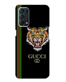 Чехол для OPPO F19 с картинкой «Тигр Gucci»