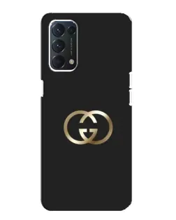 Чехол для OPPO F19 с картинкой «Минимализм Gucci»