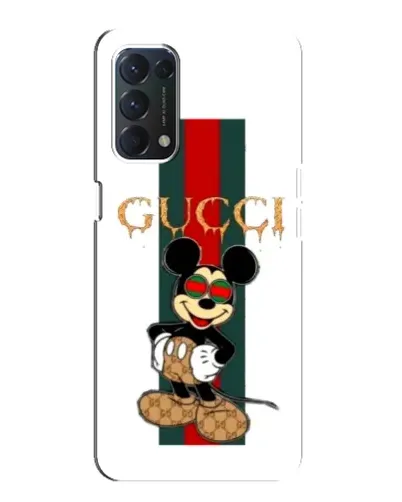 Чехол для OPPO F19 с картинкой «Микки Маус Gucci — полосы» Чехол для OPPO F19 с картинкой «Микки Маус Gucci — полосы»