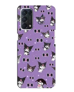 Чохол для OPPO F19 з картинкою «Kuromi — патерн»