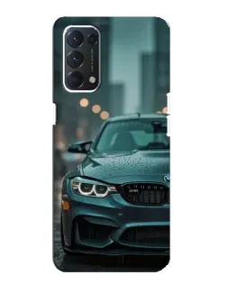 Чехол для OPPO F19 с картинкой «BMW в огнях города»