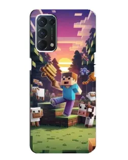 Чохол для OPPO F19 з картинкою «Стів на фермі»