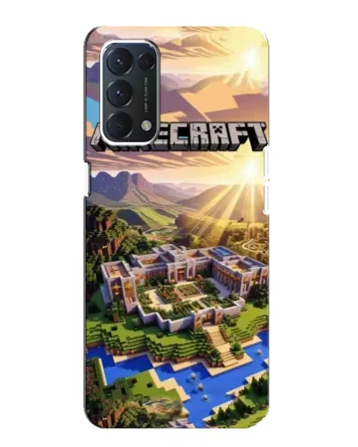 Чехол для OPPO F19 с картинкой «Minecraft панорама»