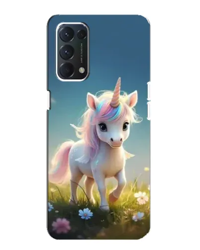 Чехол для OPPO F19 с картинкой «Единорог на поляне» Чехол для OPPO F19 с картинкой «Единорог на поляне»