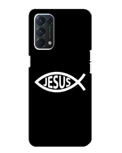 Чехол для OPPO F19 с картинкой «Классический Jesus»