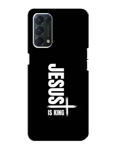 Чехол для OPPO F19 с картинкой «Вертикаль веры Jesus»