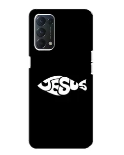 Чохол для OPPO F19 з картинкою «Риба  Jesus»