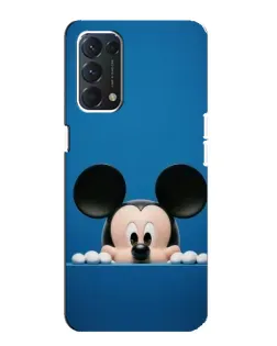 Чохол для OPPO F19 з картинкою «Міккі виглядає» Чохол для OPPO F19 з картинкою «Міккі виглядає»