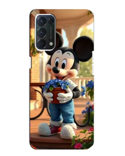 Чехол для OPPO F19 с картинкой «Микки садовод» Чехол для OPPO F19 с картинкой «Микки садовод»