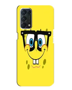 Чехол для OPPO F19 с картинкой «Минималистичный Спанч Боб» Чехол для OPPO F19 с картинкой «Минималистичный Спанч Боб»