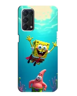 Чехол для OPPO F19 с картинкой «Спанч Боб под водой» Чехол для OPPO F19 с картинкой «Спанч Боб под водой»