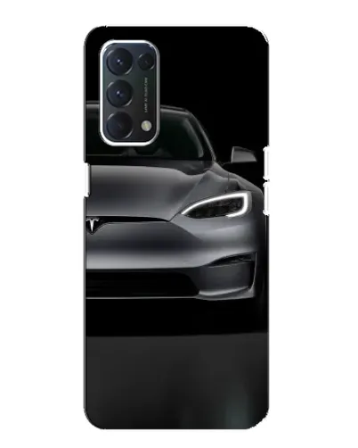 Чехол для OPPO F19 с картинкой «Tesla Model S Look»