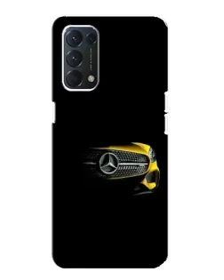 Чехол для OPPO F19 с картинкой «Mercedes — ретро стиль»