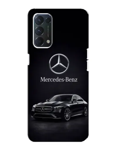 Чехол для OPPO F19 с картинкой «Mercedes — решетка радиатора»