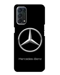 Чехол для OPPO F19 с картинкой «Mercedes Silver Logo»