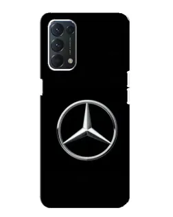 Чехол для OPPO F19 с картинкой «Mercedes классический лого»