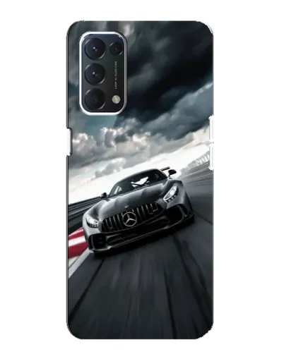 Чехол для OPPO F19 с картинкой «Гоночный Mercedes AMG»