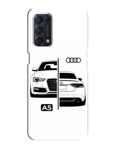 Чехол для OPPO F19 с картинкой «Audi — контрастный дизайн»
