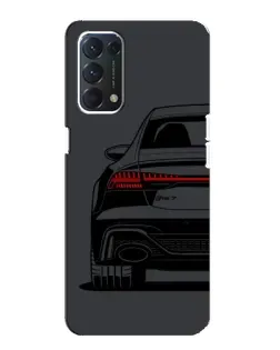 Чехол для OPPO F19 с картинкой «Задняя часть Audi — арт» Чехол для OPPO F19 с картинкой «Задняя часть Audi — арт»