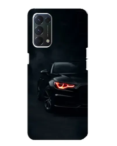 Чехол для OPPO F19 с картинкой «Audi — хищный взгляд»