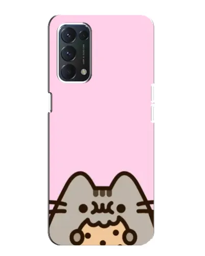 Чехол для OPPO F19 с картинкой «Pusheen и печенье» Чехол для OPPO F19 с картинкой «Pusheen и печенье»