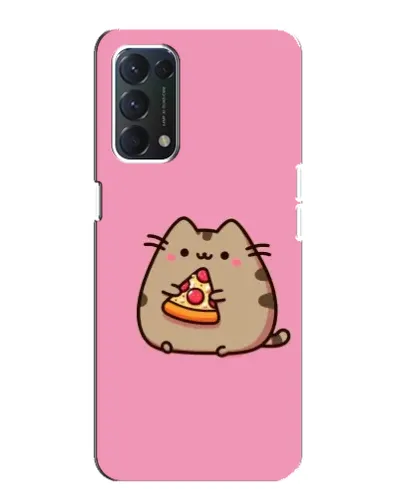 Чехол для OPPO F19 с картинкой «Пушин с пиццей» Чехол для OPPO F19 с картинкой «Пушин с пиццей»