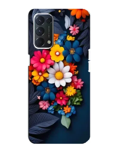Чехол для OPPO F19 с картинкой «Цветочная феерия»