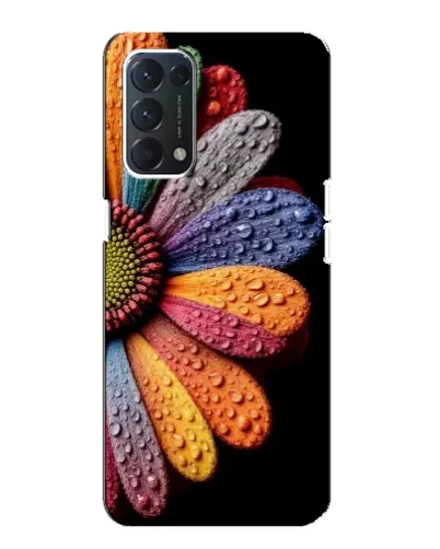 Чехол для OPPO F19 с картинкой «Радужный цветок»