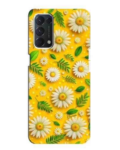 Чехол для OPPO F19 с картинкой «Ромашковое солнце»