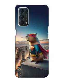 Чехол для OPPO F19 с картинкой «Капи-мен супергерой» Чехол для OPPO F19 с картинкой «Капи-мен супергерой»