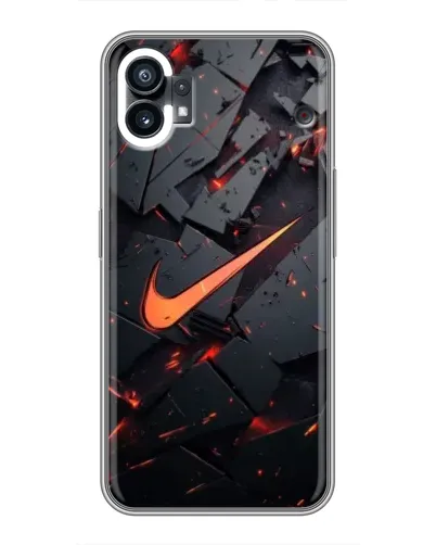 Чехол для OPPO F31 с картинкой «Nike — эффект разломов»
