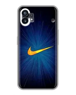 Чехол для OPPO F31 с картинкой «Синий пульс Nike»