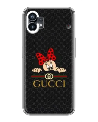 Чехол для OPPO F31 с картинкой «Минни Маус Gucci — черный»